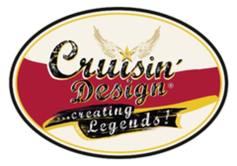 Cruisin' Design ... creating Legends! Logo (EUIPO, 07/16/2013)