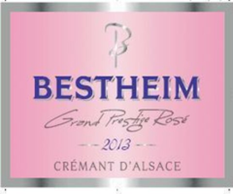 B BESTHEIM Grand Prestige Rosé 2013 - CREMANT D'ALSACE Logo (EUIPO, 17.12.2013)