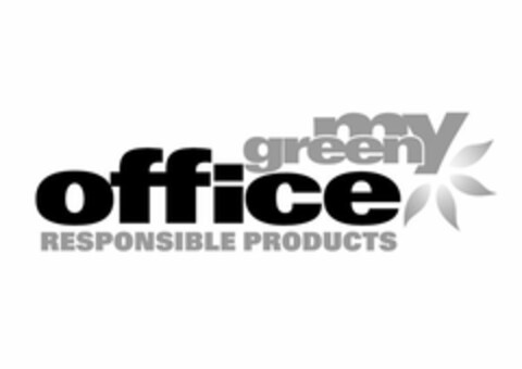 my green office RESPONSIBLE PRODUCTS Logo (EUIPO, 03/14/2014)