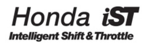 Honda iST Intelligent Shift & Throttle Logo (EUIPO, 25.08.2014)