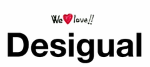 we love!! DESIGUAL Logo (EUIPO, 12.05.2015)