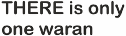 THERE is only one waran Logo (EUIPO, 11.04.2019)