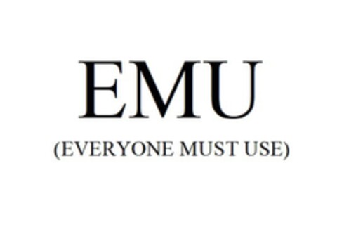 EMU (EVERYONE MUST USE) Logo (EUIPO, 21.08.2020)