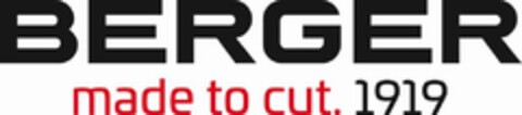 BERGER made to cut. 1919 Logo (EUIPO, 23.09.2020)