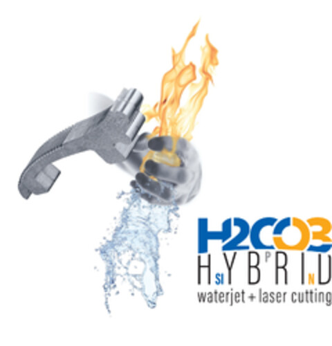 H2CO3 HYBRID waterjet + laser cutting Logo (EUIPO, 31.03.2021)