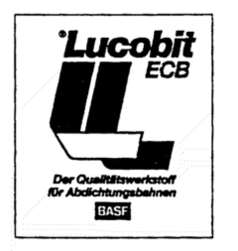 Lucobit ECB Der Qualitätswerkstoff für Abdichtungsbahnen BASF Logo (EUIPO, 01.04.1996)