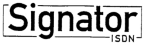 Signator ISDN Logo (EUIPO, 08.03.1999)