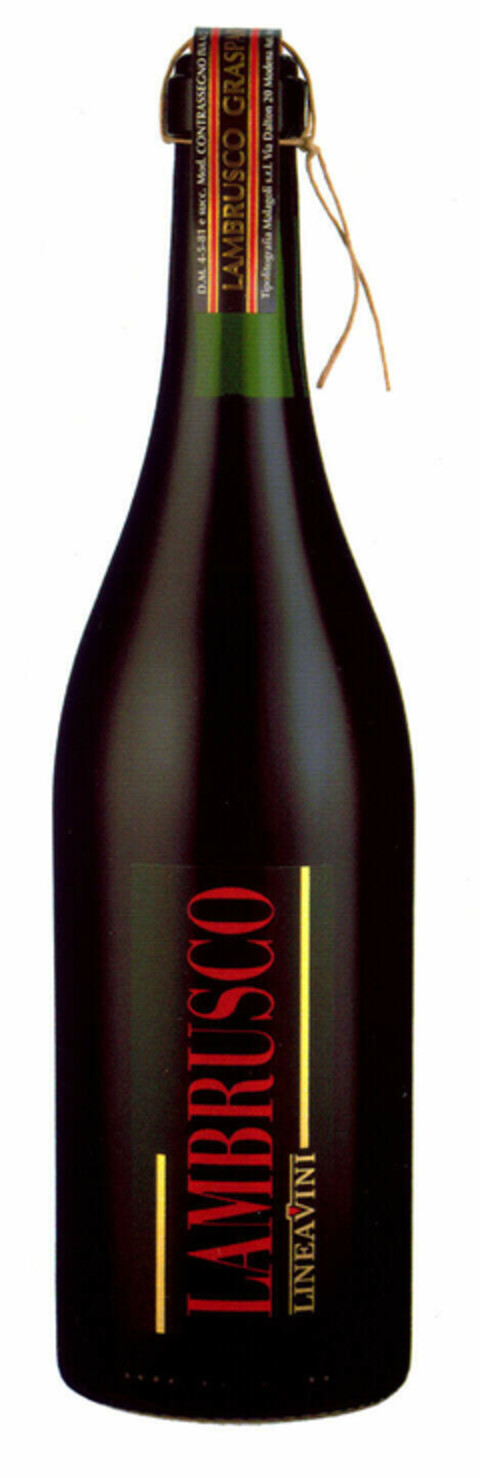 LAMBRUSCO LINEAVINI Logo (EUIPO, 17.01.2000)