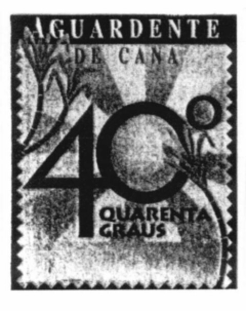 AGUARDENTE DE CANA 40º QUARENTA GRAUS Logo (EUIPO, 29.09.2000)