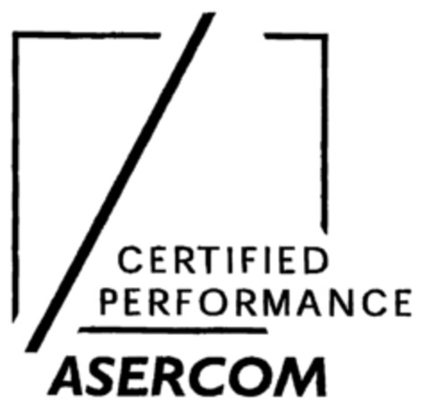 CERTIFIED PERFORMANCE ASERCOM Logo (EUIPO, 28.11.2000)