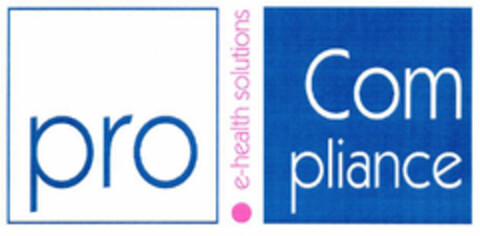 pro Com pliance ·e-health solutions Logo (EUIPO, 24.05.2002)