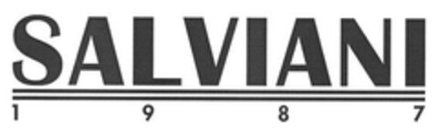 SALVIANI 1 9 8 7 Logo (EUIPO, 14.05.2008)