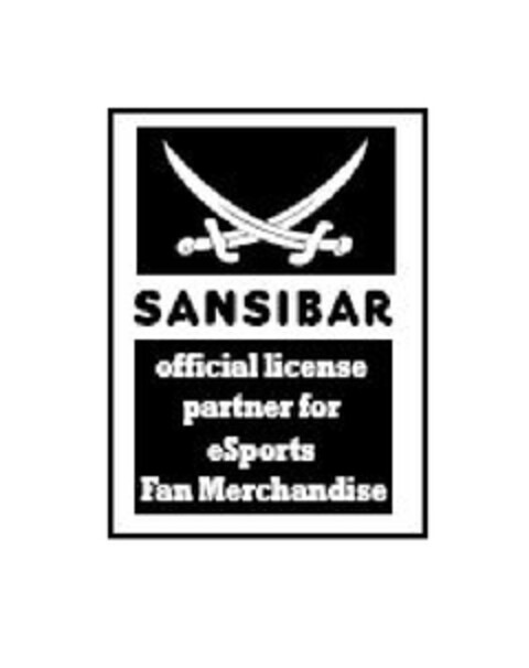 SANSIBAR official licence partner for eSports Fan Merchandise Logo (EUIPO, 23.12.2010)