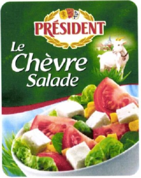 PRESIDENT LE CHEVRE SALADE Logo (EUIPO, 13.09.2011)