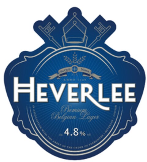 HEVERLEE Ne Qvid Nimis Premium Belgian Lager Logo (EUIPO, 11/02/2012)