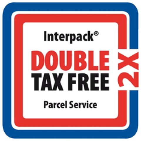 Interpack DOUBLE TAX FREE Parcel Service 2 x Logo (EUIPO, 11/21/2013)