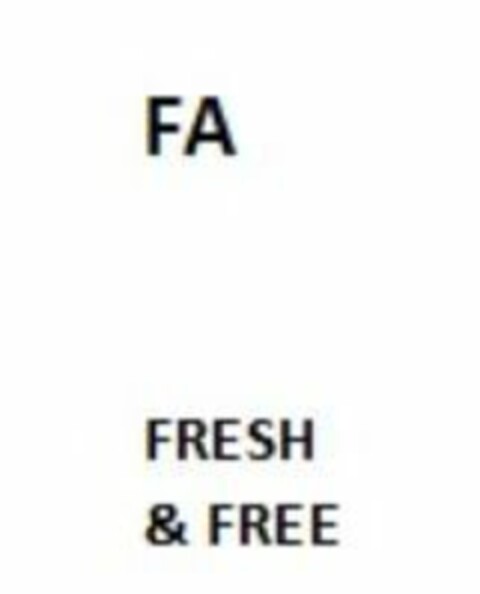 FA FRESH & FREE Logo (EUIPO, 11.01.2019)