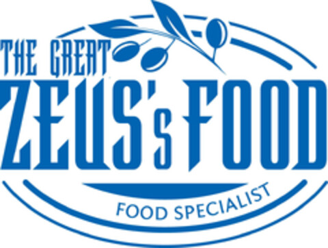 The Great Zeus's Food Food Specialist Logo (EUIPO, 04.04.2019)