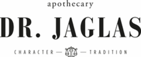 apothecary Dr. Jaglas CHARACTER TRADITION Logo (EUIPO, 06/23/2020)