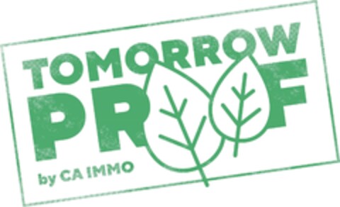 TOMORROW PROOF by CA IMMO Logo (EUIPO, 10.07.2020)