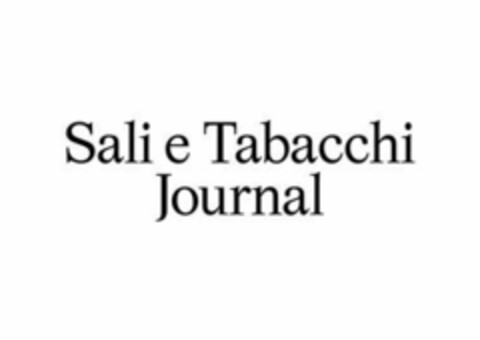 SALI E TABACCHI JOURNAL Logo (EUIPO, 13.04.2022)