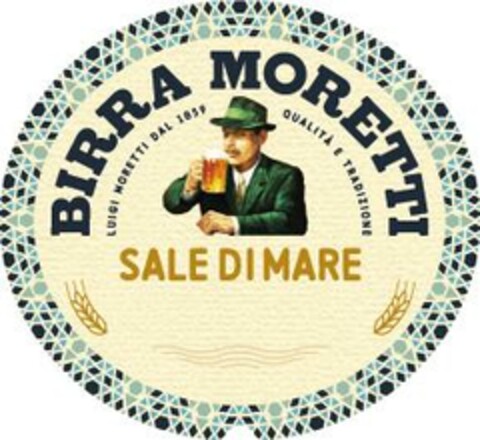 BIRRA MORETTI SALE DI MARE LUIGI MORETTI DAL 1859 QUALITA' E TRADIZIONE Logo (EUIPO, 01.02.2023)