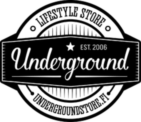 LIFESTYLE STORE EST. 2006 Underground UNDERGROUNDSTORE.FI Logo (EUIPO, 05/08/2023)