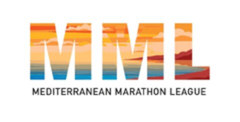 MML MEDITERRANEAN MARATHON LEAGUE Logo (EUIPO, 18.07.2023)