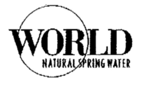 WORLD NATURAL SPRING WATER Logo (EUIPO, 10/16/2002)