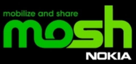 mobilize and share mosh NOKIA Logo (EUIPO, 25.10.2007)