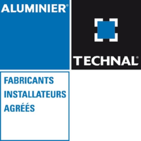 ALUMINIER TECHNAL Fabricants Installateurs Agréés Logo (EUIPO, 24.09.2012)