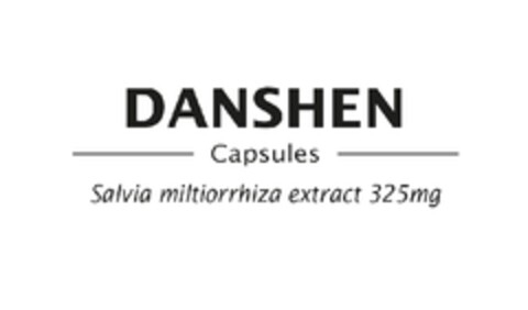 DANSHEN capsules Salvia miltiorrhiza extract 325mg Logo (EUIPO, 12/18/2012)