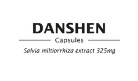 DANSHEN capsules Salvia miltiorrhiza extract 325mg Logo (EUIPO, 18.12.2012)