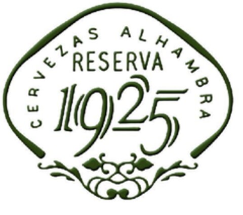 CERVEZAS ALHAMBRA RESERVA 1925 Logo (EUIPO, 01/17/2013)