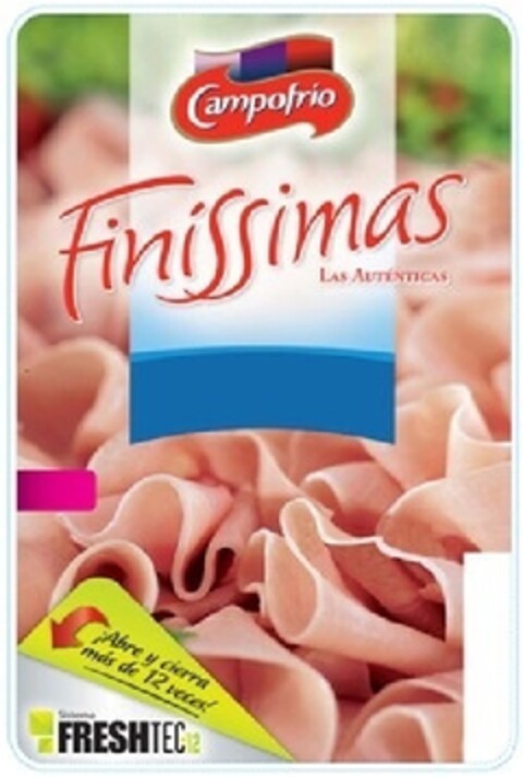 CAMPOFRIO FINISSIMAS LAS AUTENTICAS SISTEMA FRESCHTEC+12 Logo (EUIPO, 29.04.2013)