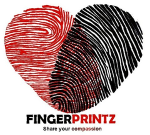 FINGERPRINTZ SHARE YOUR COMPASSION Logo (EUIPO, 09/17/2014)