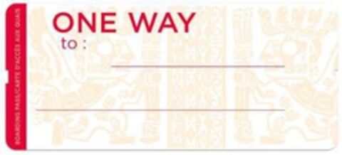 ONE WAY to : Logo (EUIPO, 01.06.2016)