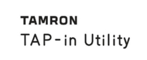 TAMRON TAP  in Utility Logo (EUIPO, 09.08.2016)