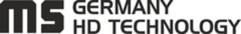 MS GERMANY HD TECHNOLOGY Logo (EUIPO, 06/13/2017)