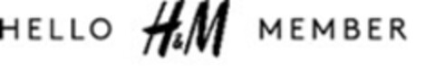 HELLO H&M MEMBER Logo (EUIPO, 02.01.2019)