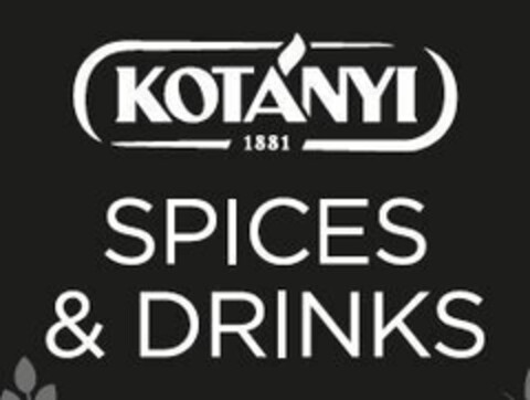 KOTÁNYI SPICES & DRINKS Logo (EUIPO, 05.03.2019)