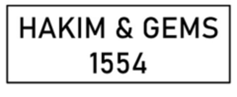 HAKIM & GEMS 1554 Logo (EUIPO, 05/25/2020)