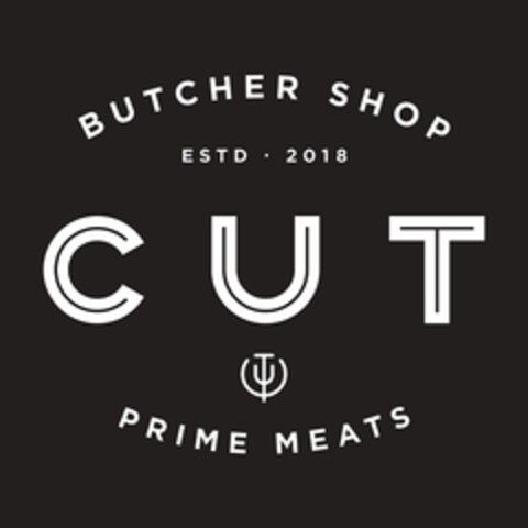 CUT BUTCHER SHOP ESTD. 2018 PRIME MEATS Logo (EUIPO, 03/30/2022)