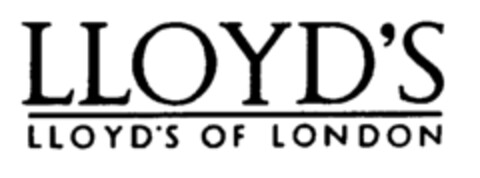 LLOYD'S LLOYD'S OF LONDON Logo (EUIPO, 01.04.1996)