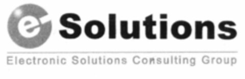 e-Solutions Electronic Solutions Consulting Group Logo (EUIPO, 09.03.2001)