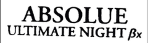 ABSOLUE ULTIMATE NIGHT ßx Logo (EUIPO, 07.02.2008)