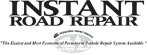 INSTANT ROAD REPAIR Logo (EUIPO, 17.02.2010)