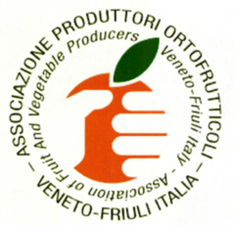 ASSOCIAZIONE PRODUTTORI ORTOFRUTTICOLI VENETO FRIULI ITALIA Association of Fruit And Vegetable Producers Veneto Friuli Italy Logo (EUIPO, 04.07.2011)