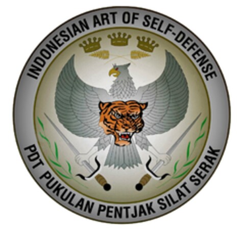 INDONESIAN ART OF SELF DEFENSE
PDT PUKULAN PENTJAK SILAT SERAK Logo (EUIPO, 18.11.2013)