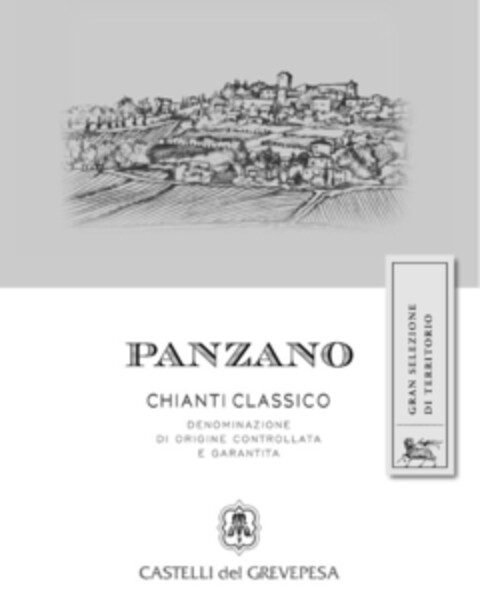 Panzano chianti classico denominazione di origine controllata e garantita castelli del grevepesa gran selezione di territorio Logo (EUIPO, 25.02.2014)